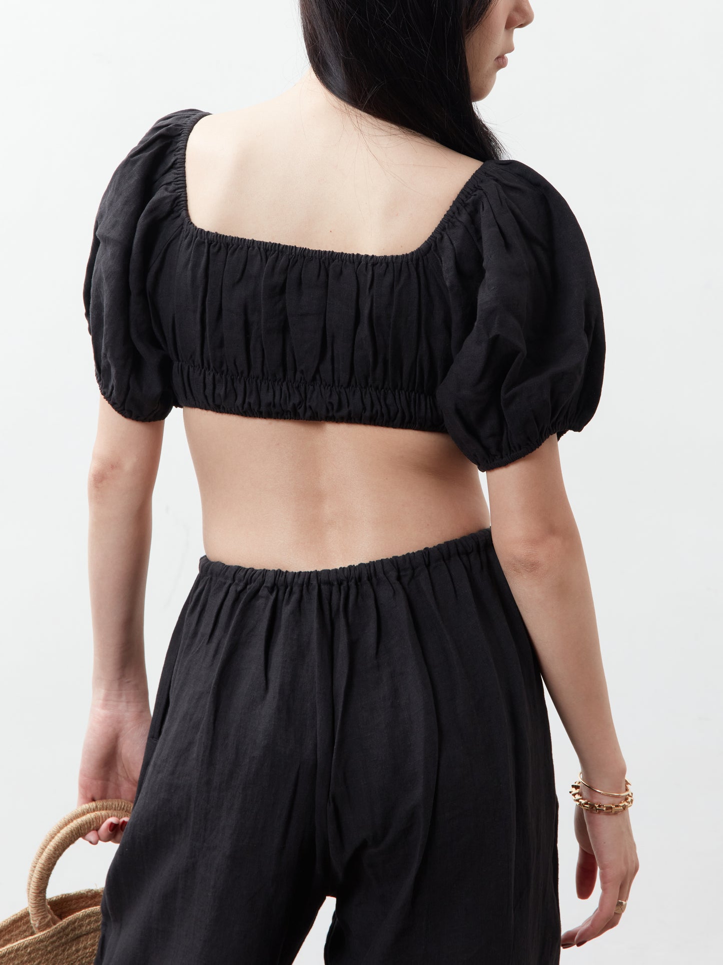 Sofia Crop Top - Black