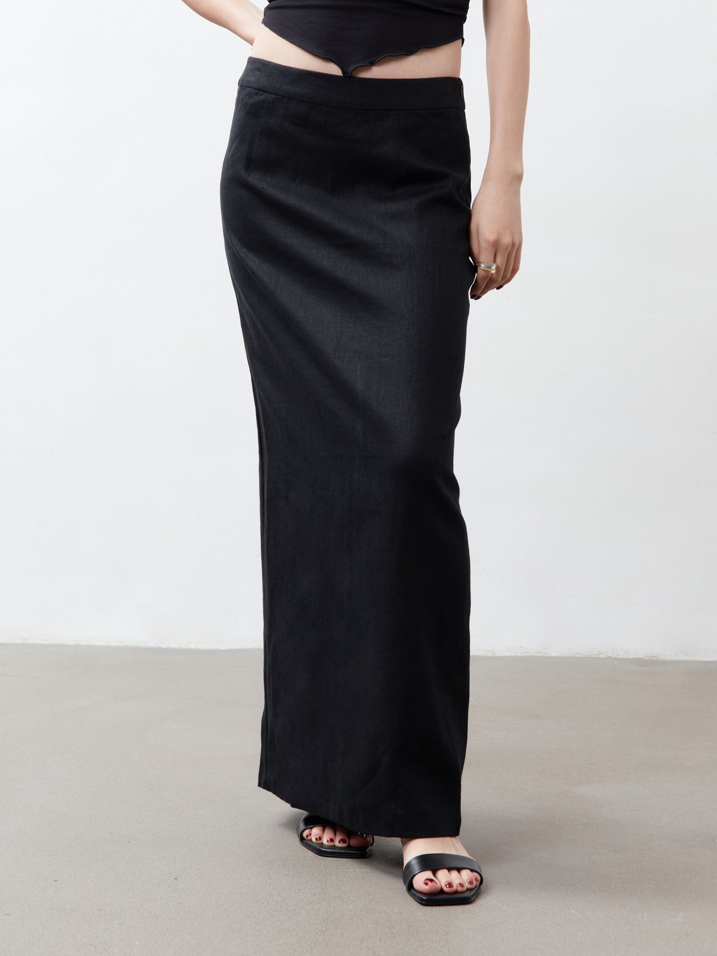 Seychelles Column Skirt - Black