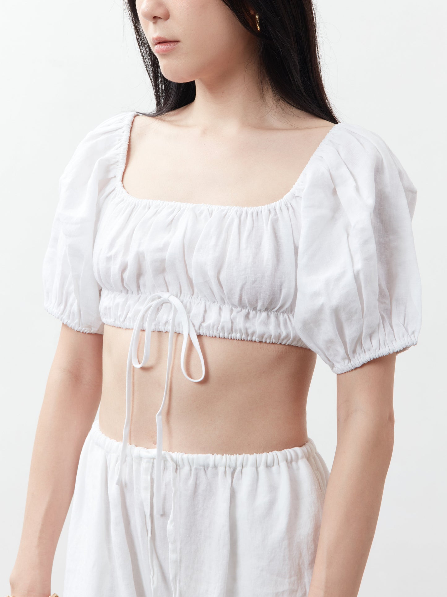 Sofia Crop Top - White