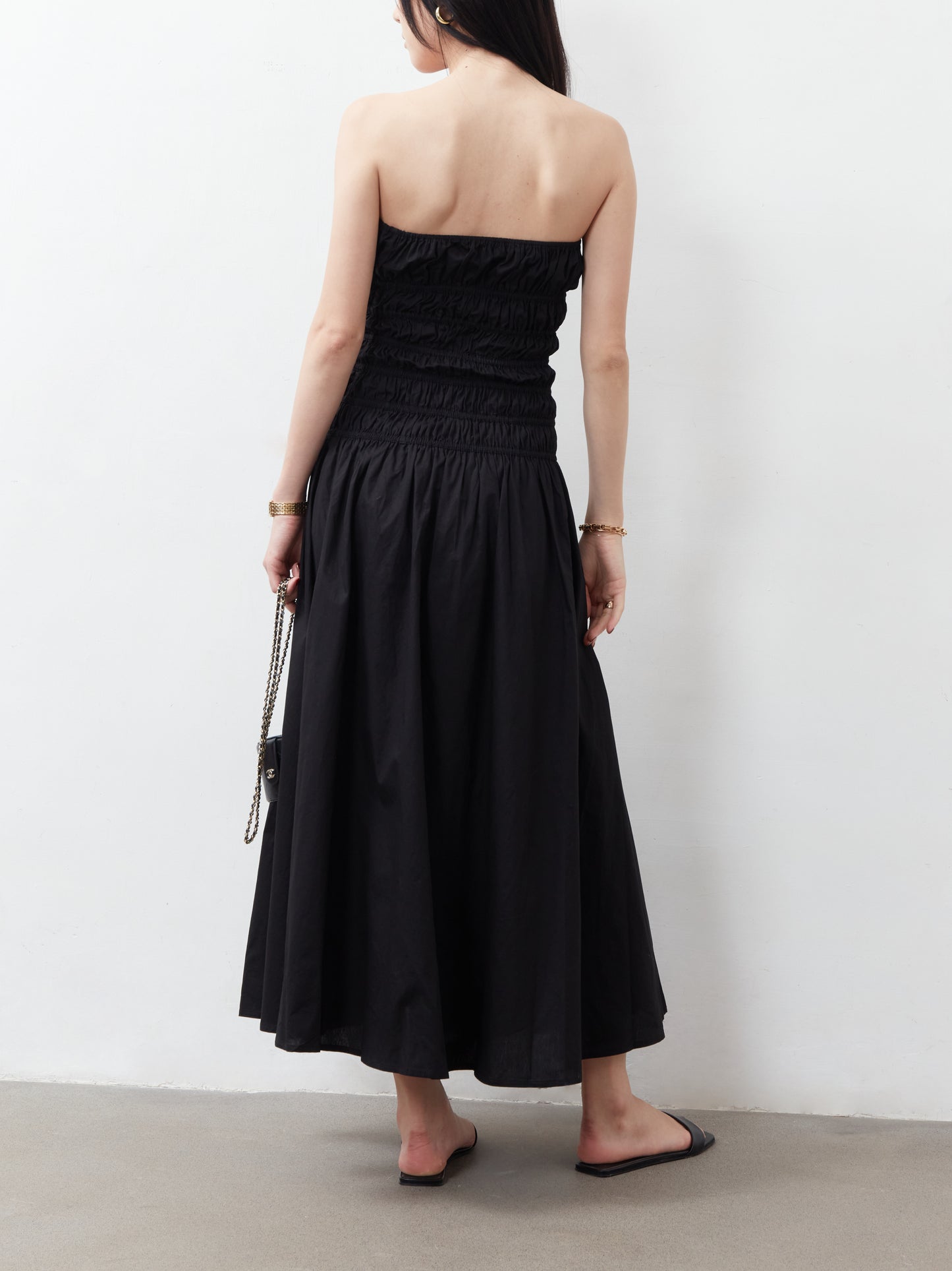 Giulia Drop Waist Midi Dress