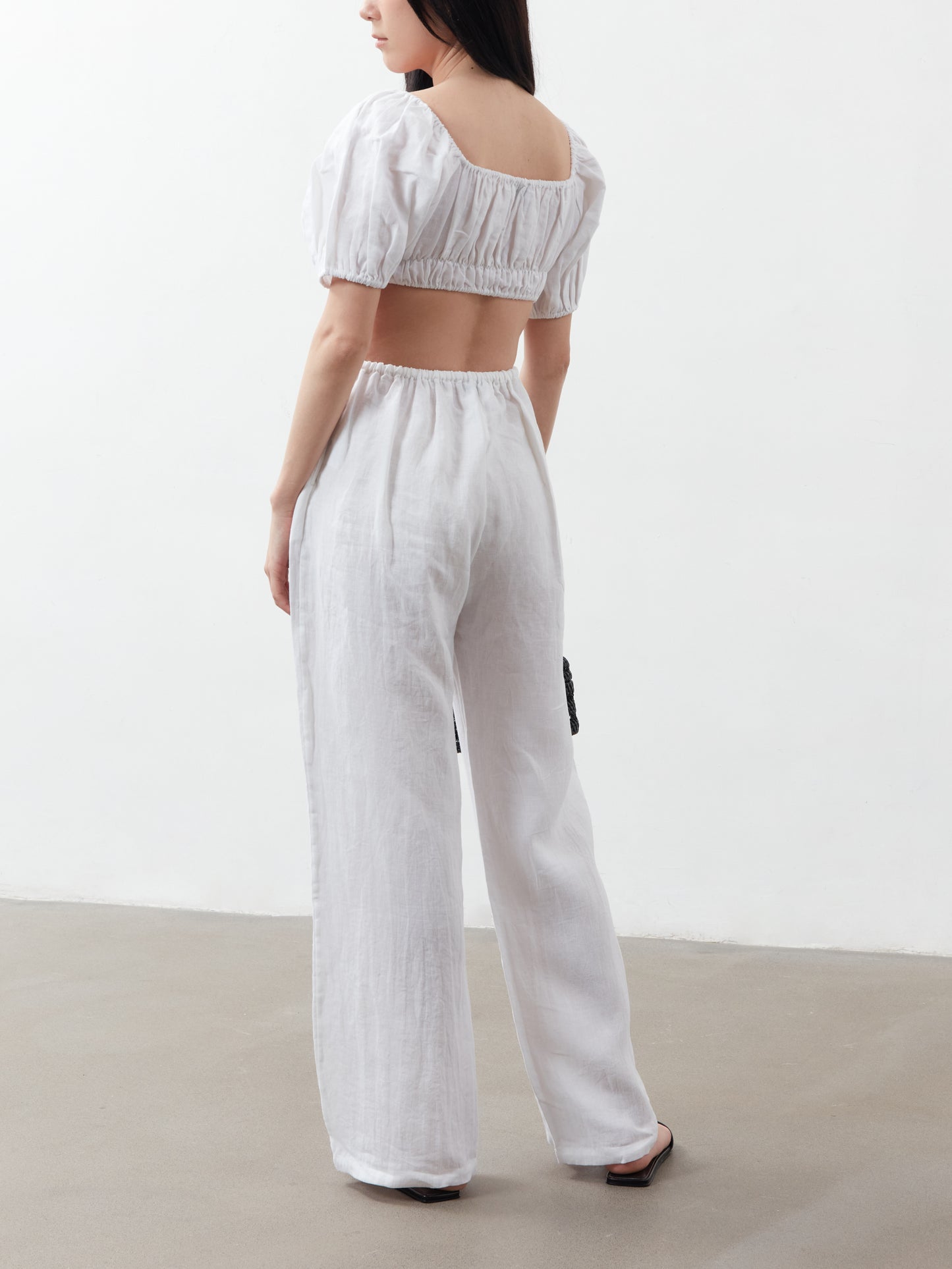 Tai Drawstring Trousers - White