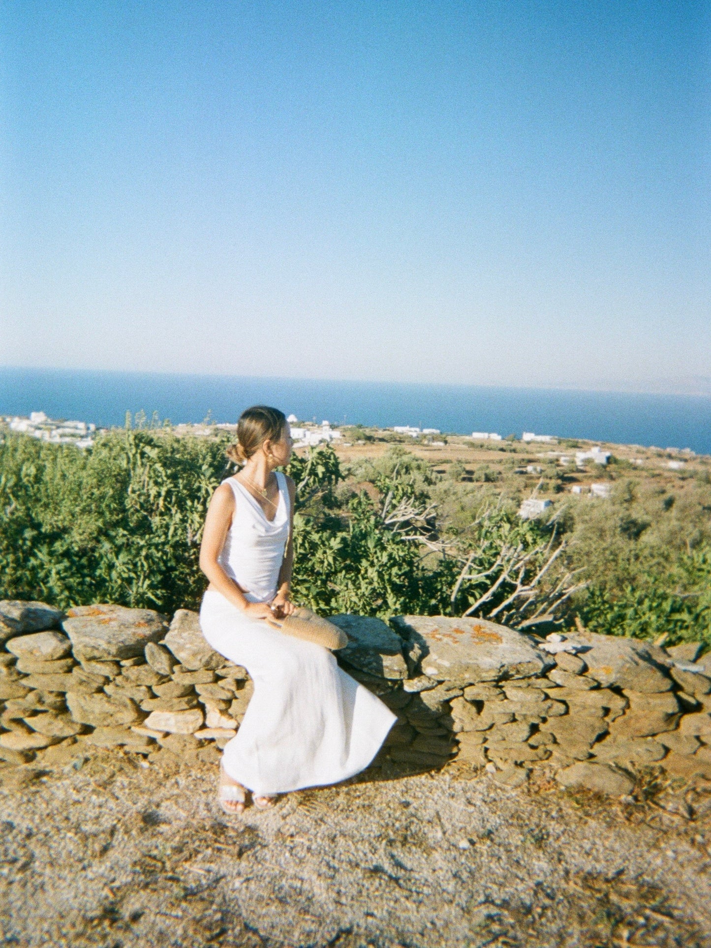 Seychelles Column Skirt - White